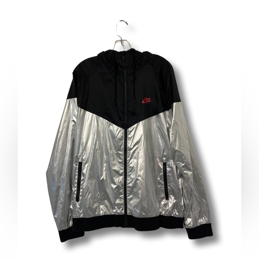 Nike Metallic Zip Jacket Chrome